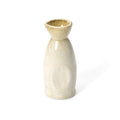Carafe à saké en céramique émaillée crème et miel