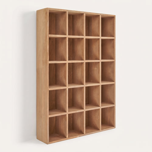 Étagère murale Moss pin naturel 20 cases 44x63 cm