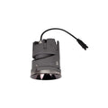 Module LED Spilio de profil avec son câble à connecteur et son réflecteur sombre