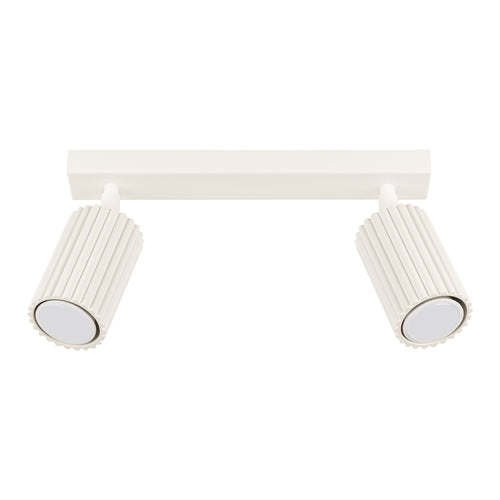 Karbon 2-light aluminium spotlight bar GU10