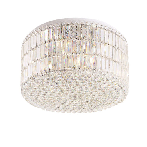 Plafonnier Puccini 80 cm chromé E14