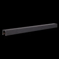 Rail aimanté Magnetic en saillie profil bas 1 m noir