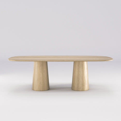 Masă de dining Amos blat din lemn masiv 240 cm
