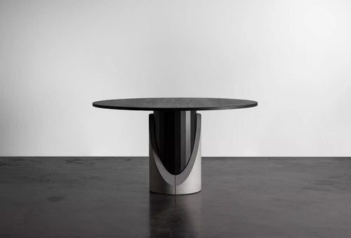 Table à manger en béton Sharp ronde