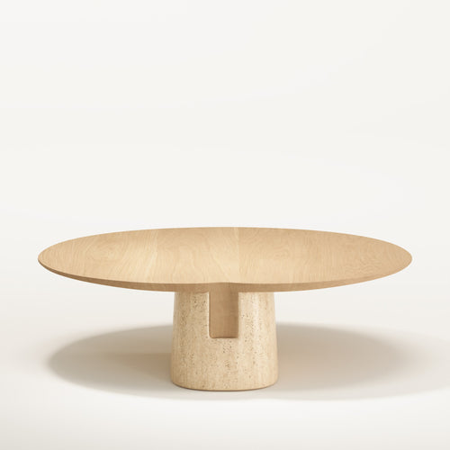 Table basse Anchor travertin 110 cm