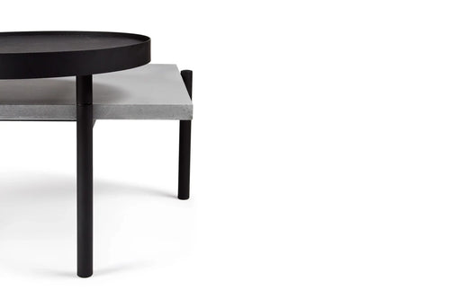 Table basse en béton Twist noir