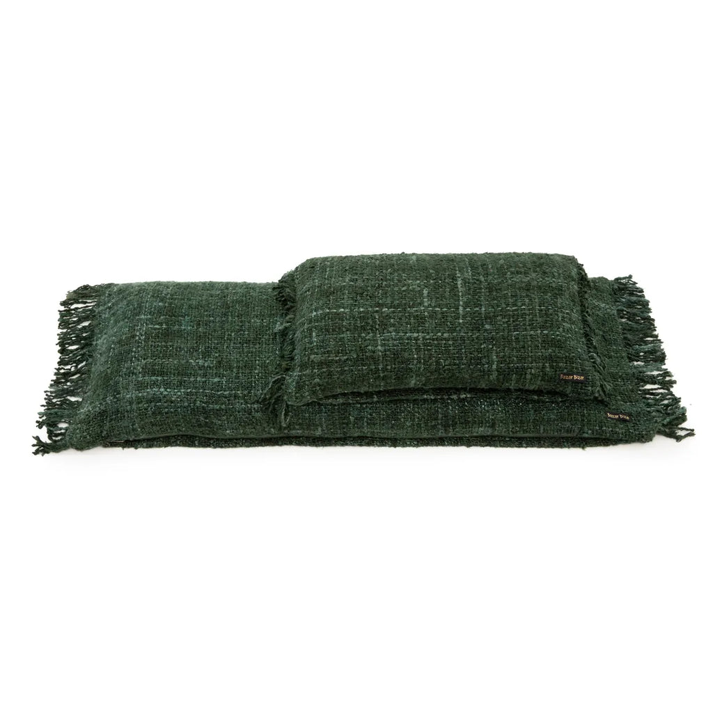 Housse de coussin Oh My Gee en coton vert sapin 35x100 cm, vue 7