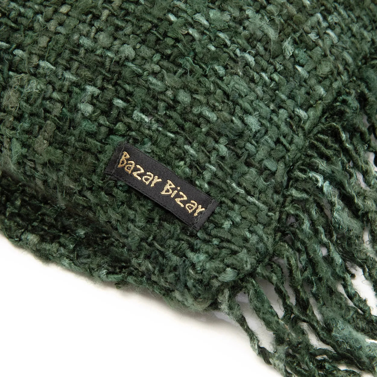 Housse de coussin Oh My Gee en coton vert sapin 35x100 cm, vue 6