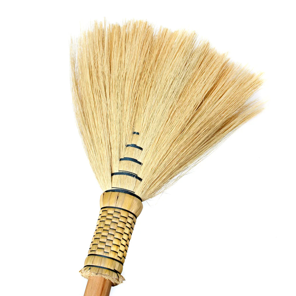 Grand balai décoratif en herbe blonde 130 cm, vue 7