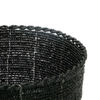 Bonbonnière en perles de rocaille noires 13 cm, vue 4