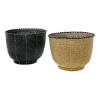 Bonbonnière en perles de rocaille noires 13 cm, vue 5