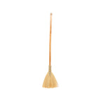 Grand balai décoratif en herbe blonde 130 cm
