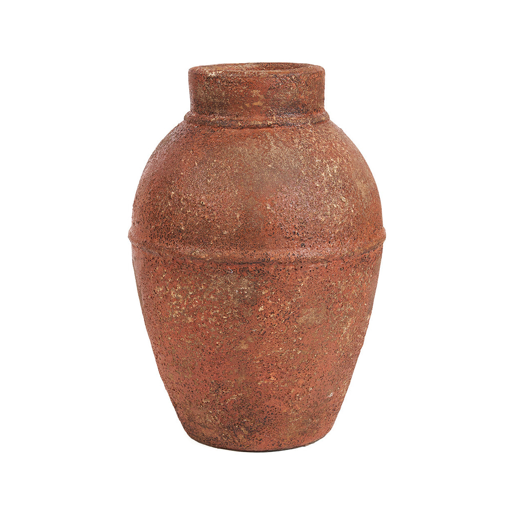 Vase Amphora Rustica en terre cuite naturelle 40 cm