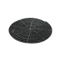 Dessous-de-verre rond en perles noires 10 cm
