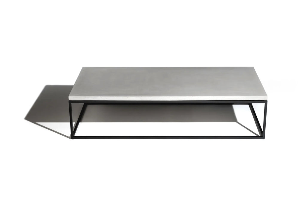 Table basse en béton Perspective noir en situation 5