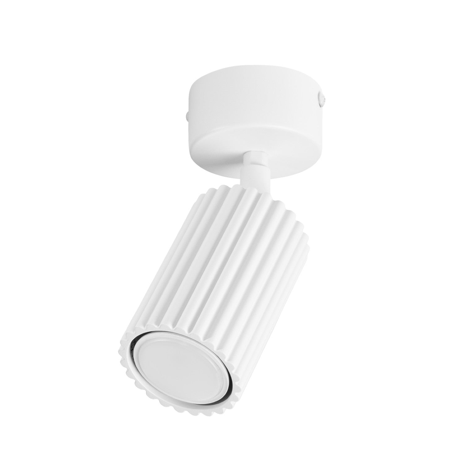 Plafonnier Karbon 1 aluminium blanc GU10