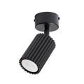 Plafonnier Karbon 1 aluminium noir GU10