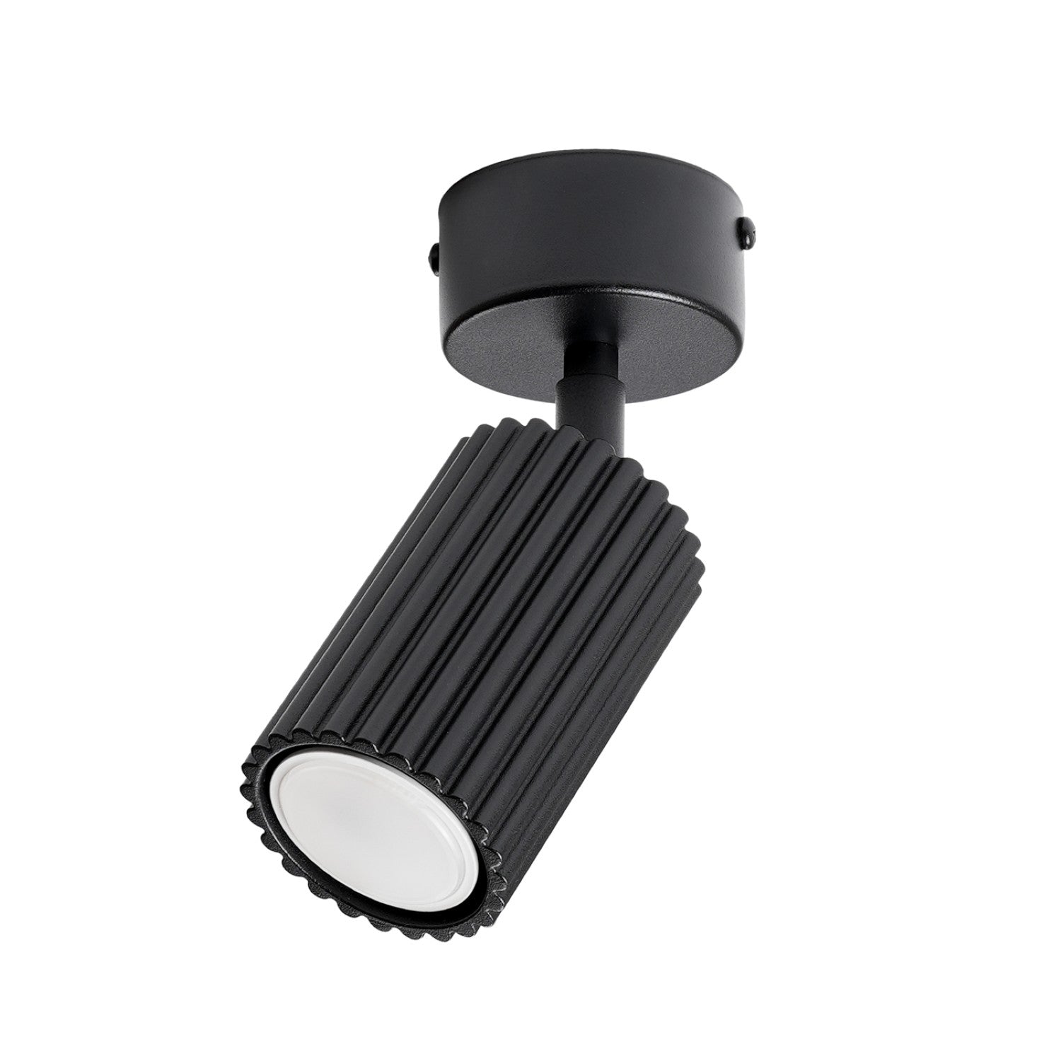 Plafonnier Karbon 1 aluminium noir GU10