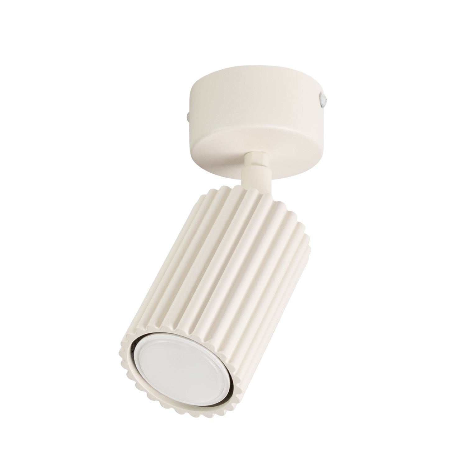 Plafonnier Karbon 1 aluminium beige GU10