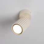Plafonnier Karbon 1 aluminium beige GU10 en situation