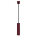 Suspension Karbon 1 lumière aluminium bordeaux GU10