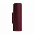 Applique murale Karbon 20 haut et bas aluminium bordeaux GU10