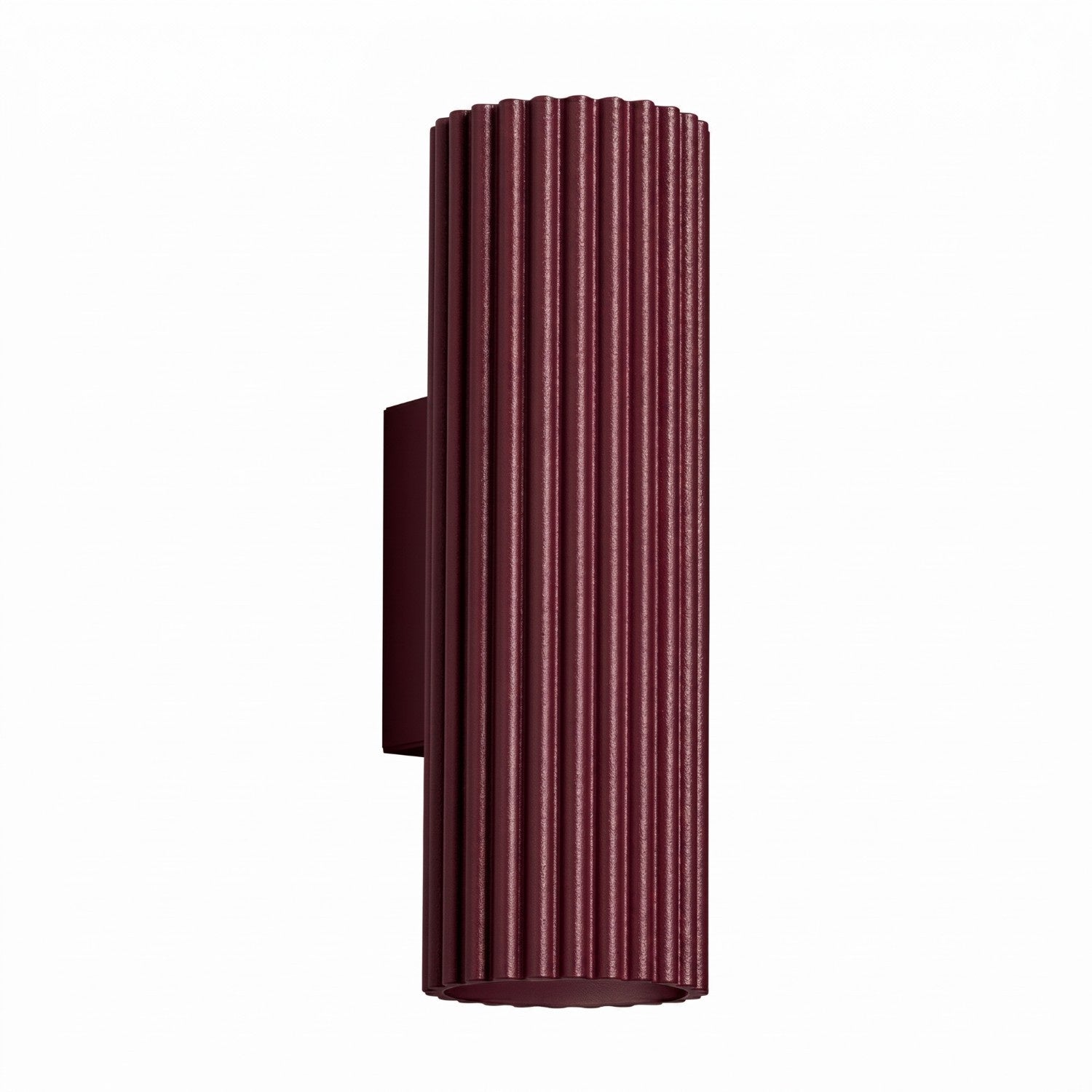 Applique murale Karbon 20 haut et bas aluminium bordeaux GU10