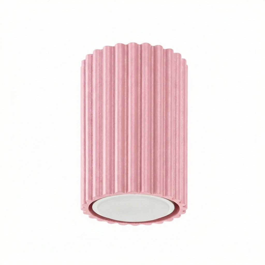 Plafonnier Karbon 10 aluminium rose GU10