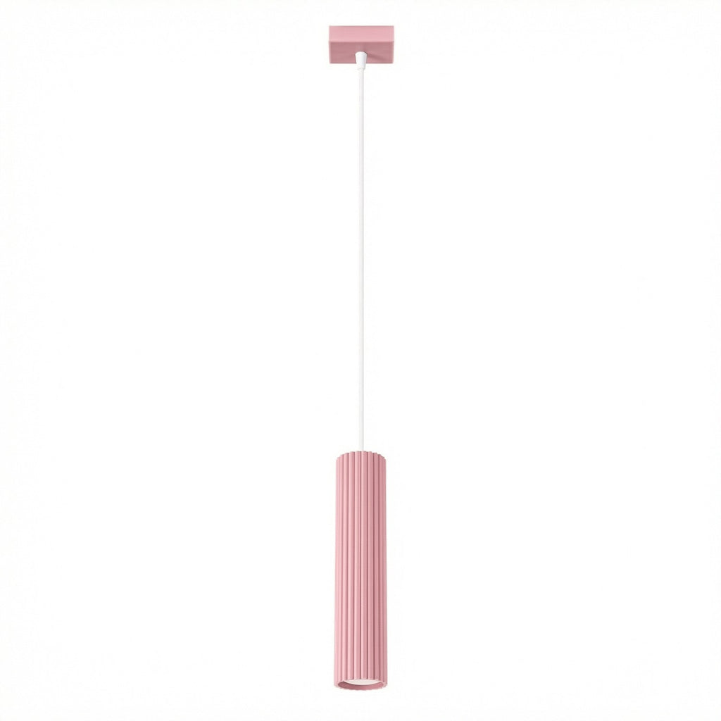 Suspension Karbon 1 lumière aluminium rose GU10