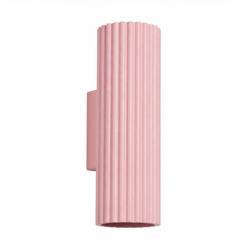 Applique murale Karbon 20 haut et bas aluminium rose GU10