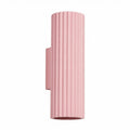 Applique murale Karbon 20 haut et bas aluminium rose GU10