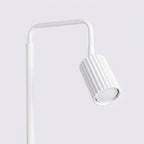 Lampadaire Karbon 1 aluminium blanc GU10 détail des cannelures