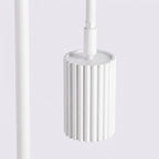 Lampadaire Karbon 1 aluminium blanc GU10 tête orientée