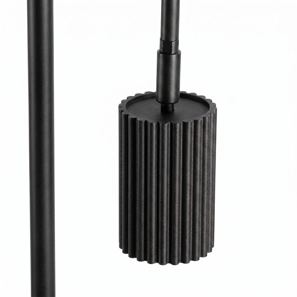 Lampadaire Karbon 1 aluminium noir GU10 tête orientée