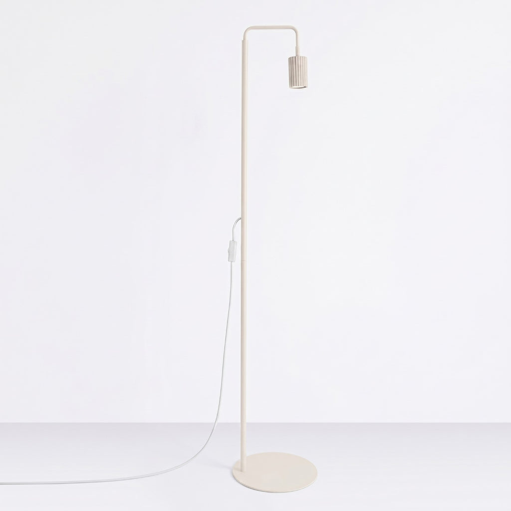 Lampadaire Karbon 1 aluminium beige GU10 vue de profil