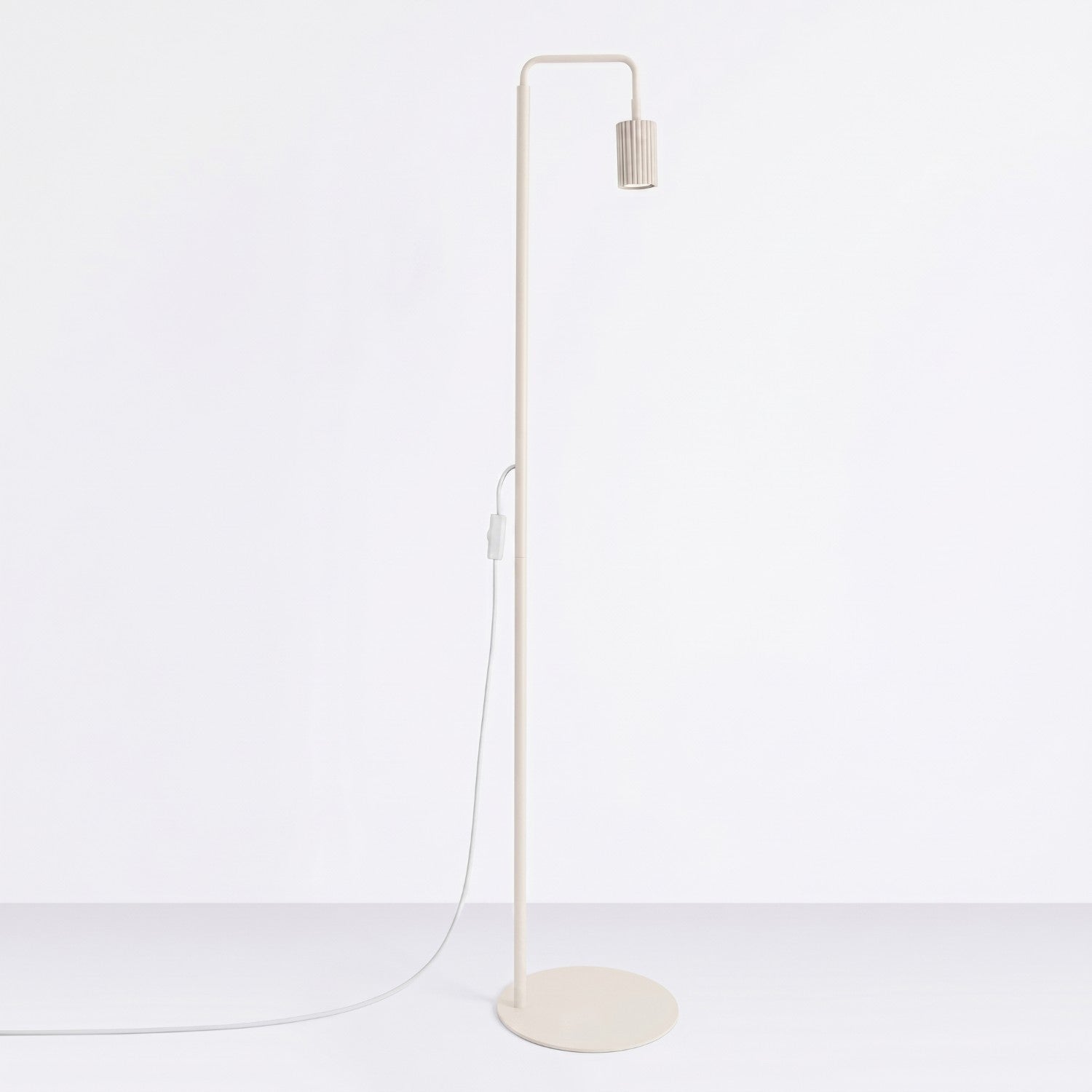 Lampadaire Karbon 1 aluminium beige GU10 vue de profil