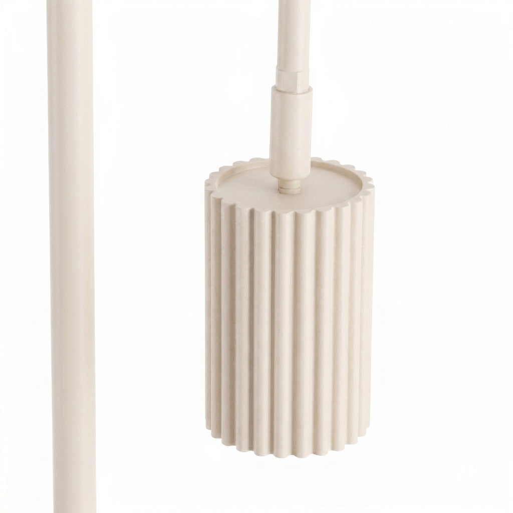 Lampadaire Karbon 1 aluminium beige GU10 tête orientée