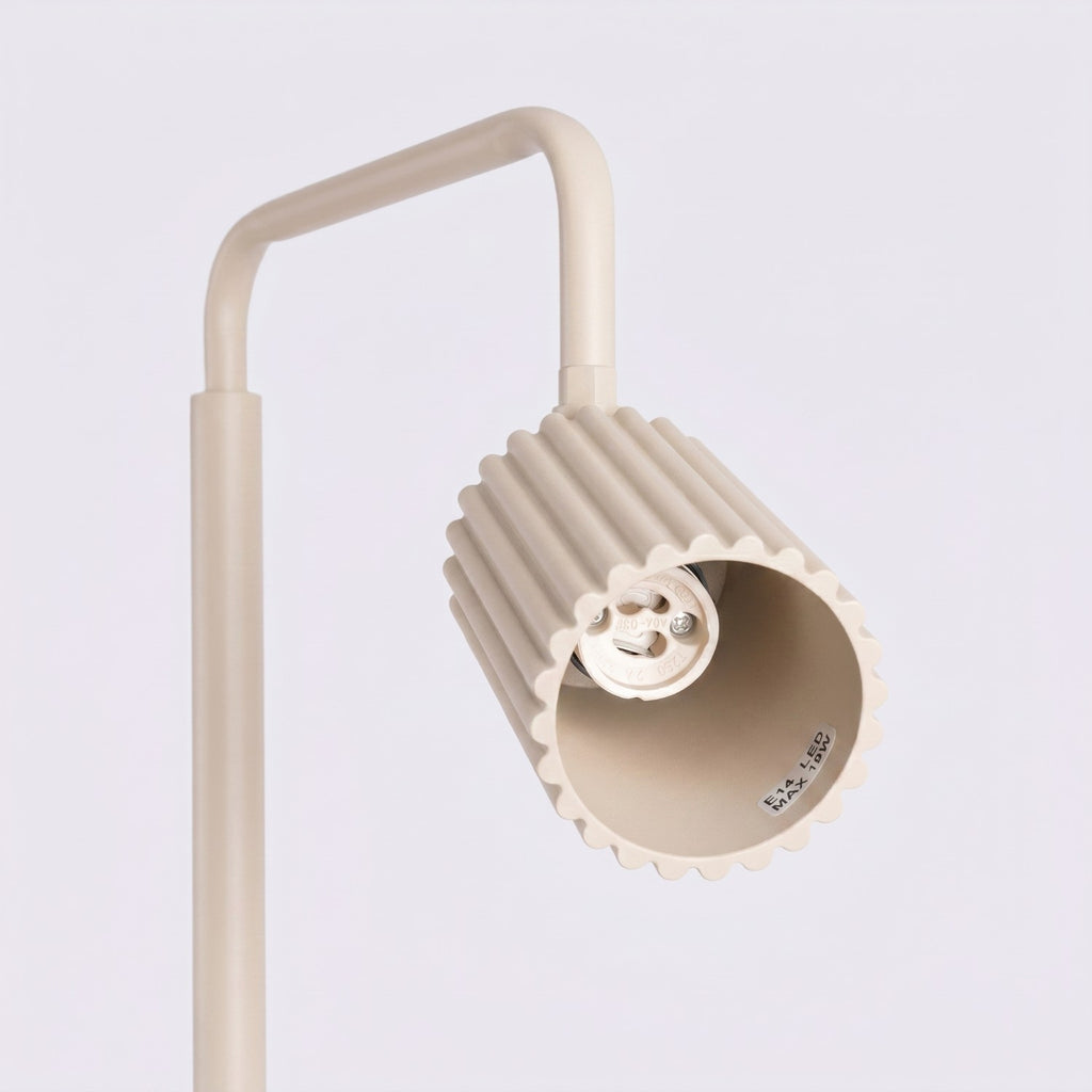Lampadaire Karbon 1 aluminium beige GU10 vue rapprochée