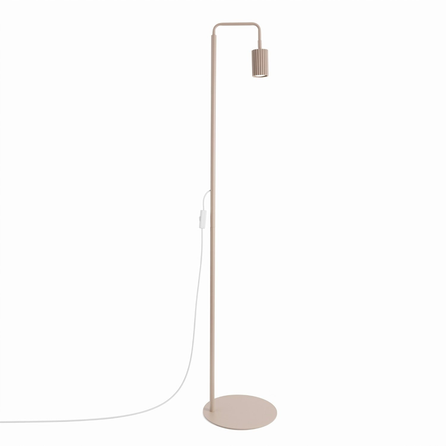 Lampadaire Karbon 1 aluminium taupe GU10