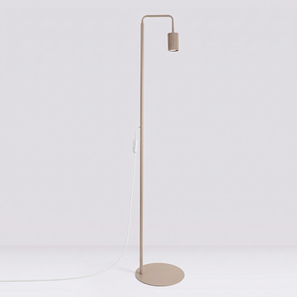 Lampadaire Karbon 1 aluminium taupe GU10 vue de profil