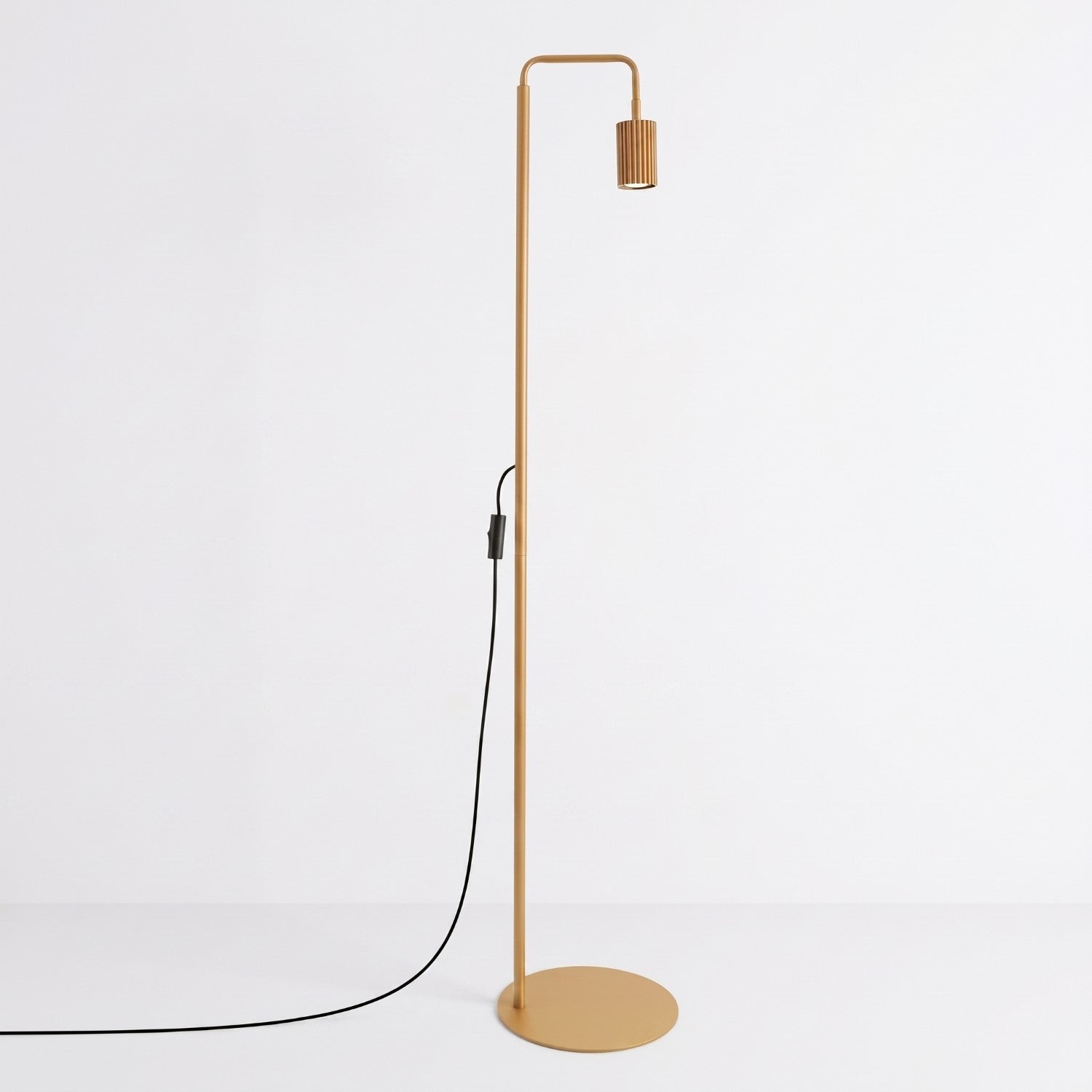Lampadaire Karbon 1 aluminium doré GU10 vue de profil