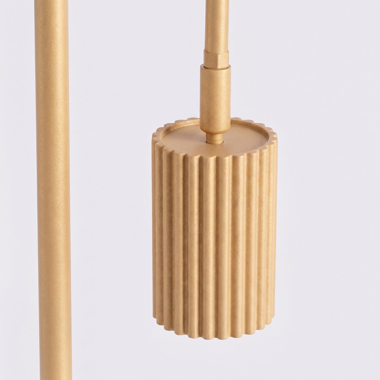 Lampadaire Karbon 1 aluminium doré GU10 tête orientée