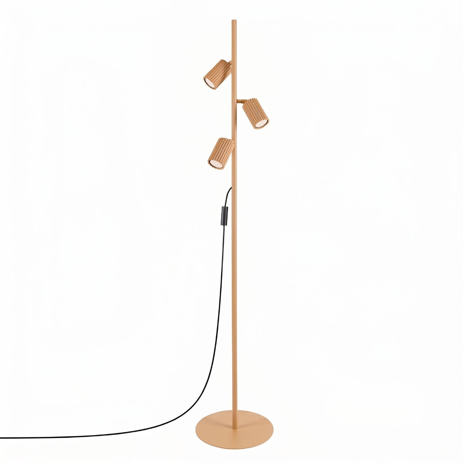 Lampadaire Karbon 3 spots aluminium doré GU10