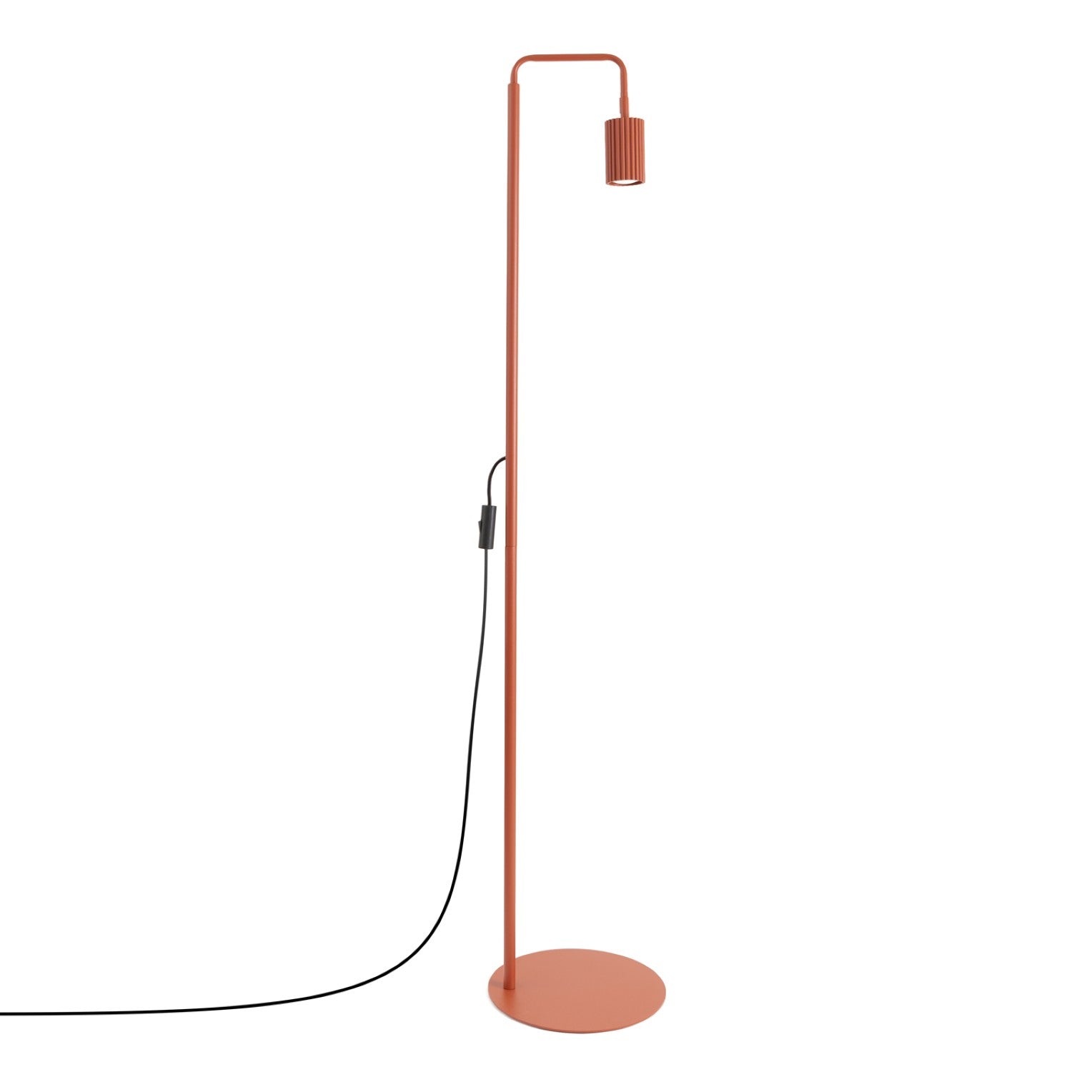 Lampadaire Karbon 1 aluminium rouge ocre GU10