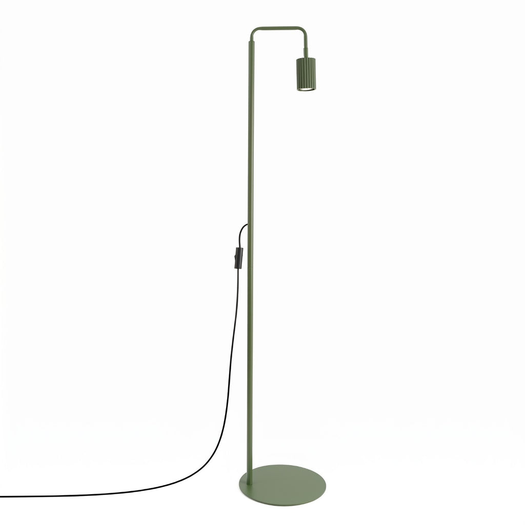 Lampadaire Karbon 1 aluminium vert olive GU10