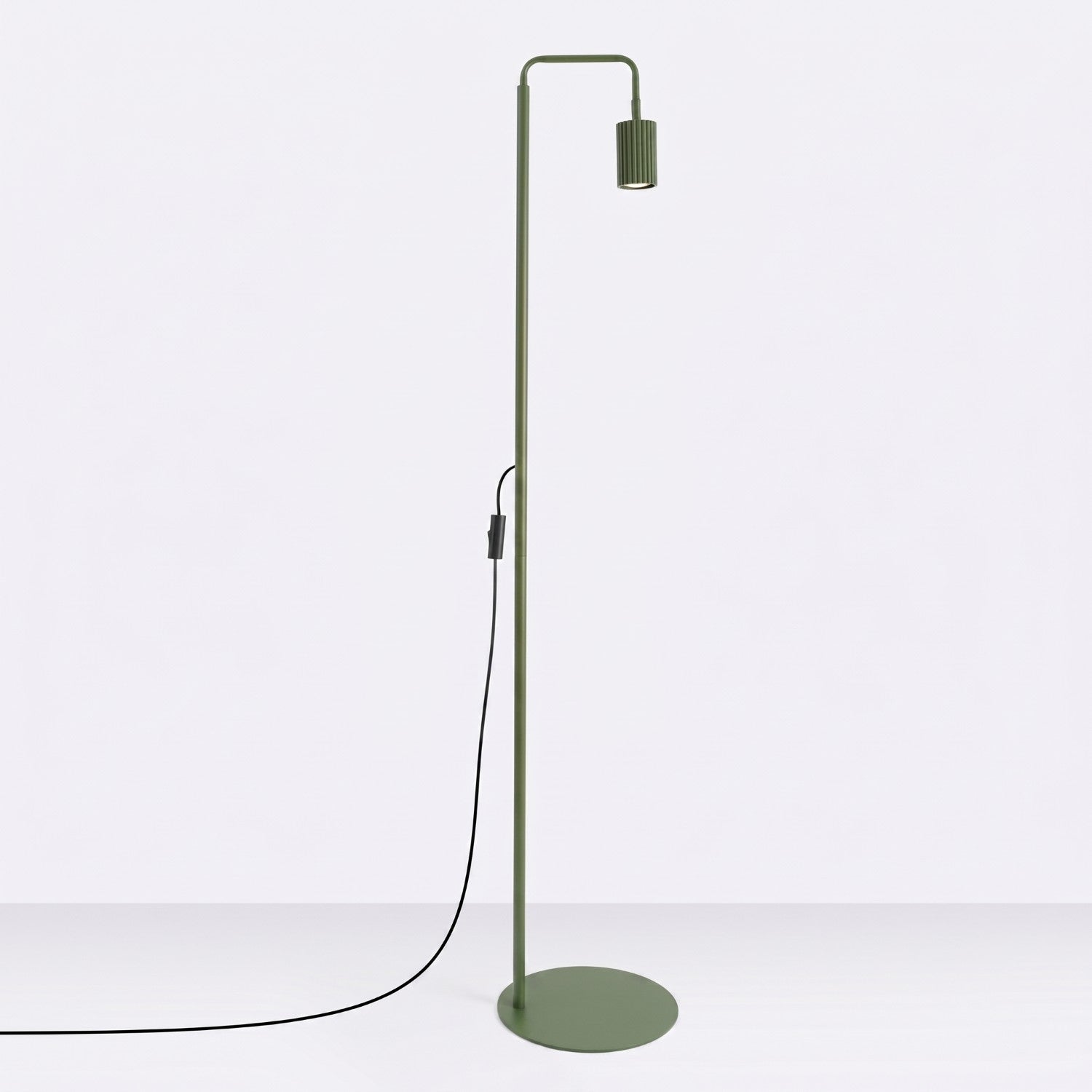 Lampadaire Karbon 1 aluminium vert olive GU10 vue de profil