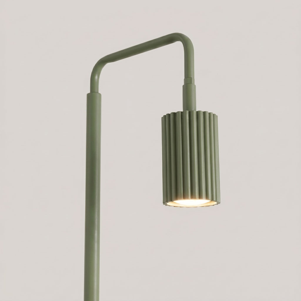 Lampadaire Karbon 1 aluminium vert olive GU10 en situation