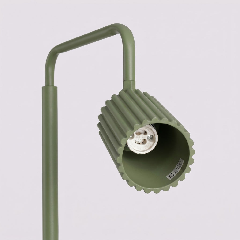 Lampadaire Karbon 1 aluminium vert olive GU10 vue rapprochée