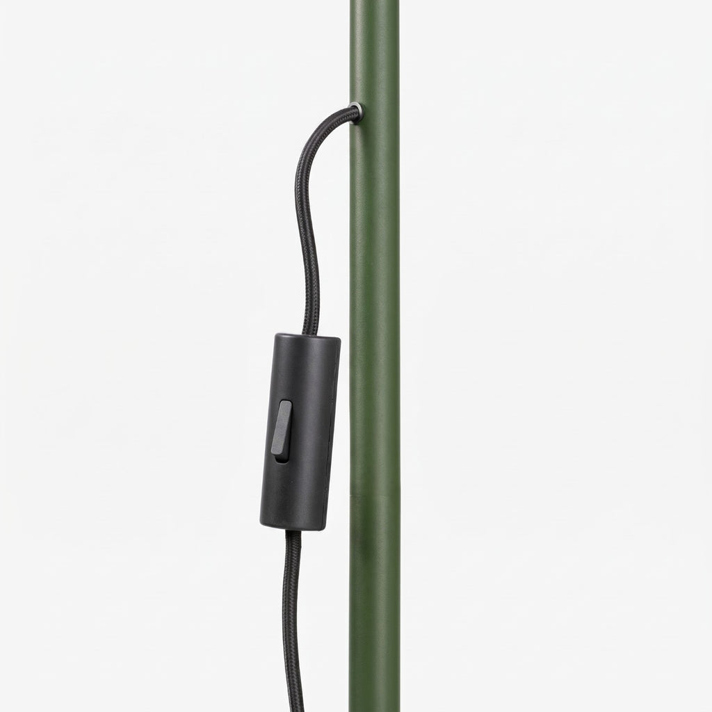 Lampadaire Karbon 1 aluminium vert olive GU10 ambiance