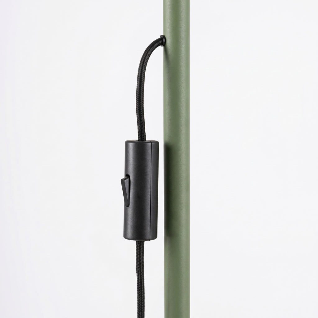 Lampadaire Karbon 3 spots aluminium vert olive GU10 ambiance